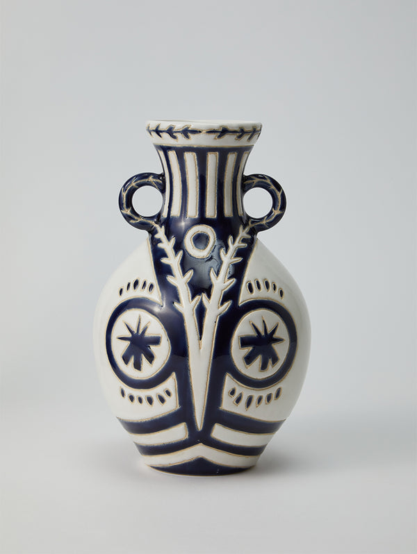 TOTEM DUO BLUE VASE