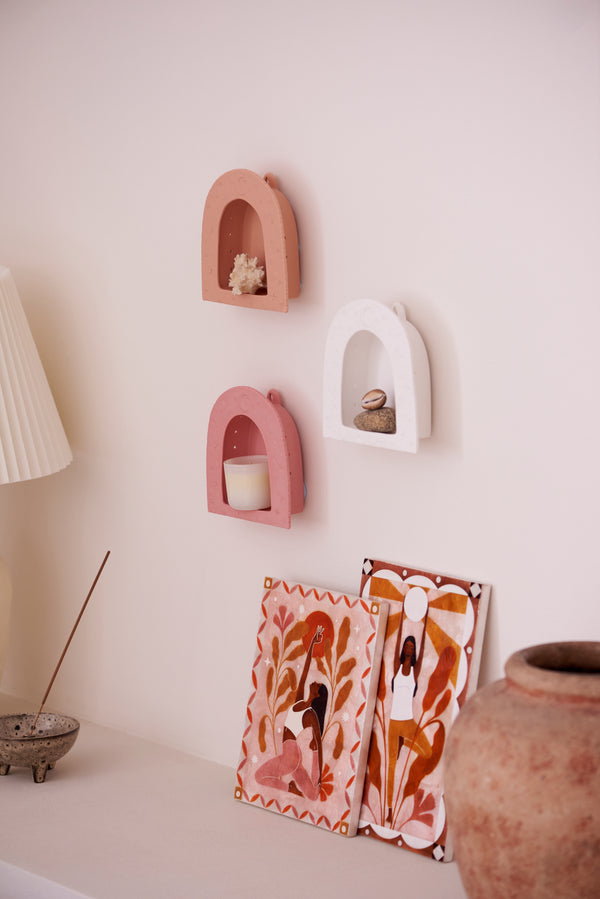 LUNA WHITE WALL SHELF