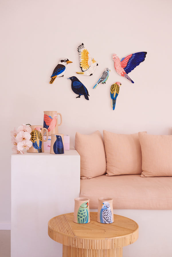 AERIAL PARROT WALL ART