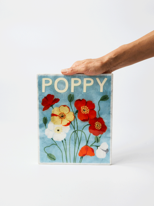 MARKET WALL ART POPPY