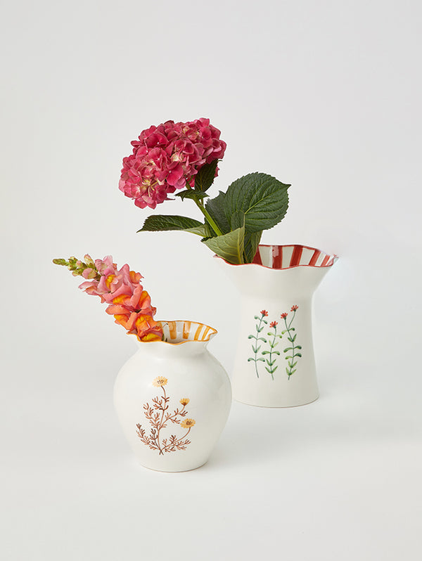 BLOSSOM SQUAT MUSTARD VASE