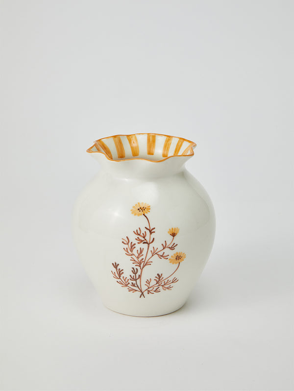 BLOSSOM SQUAT MUSTARD VASE