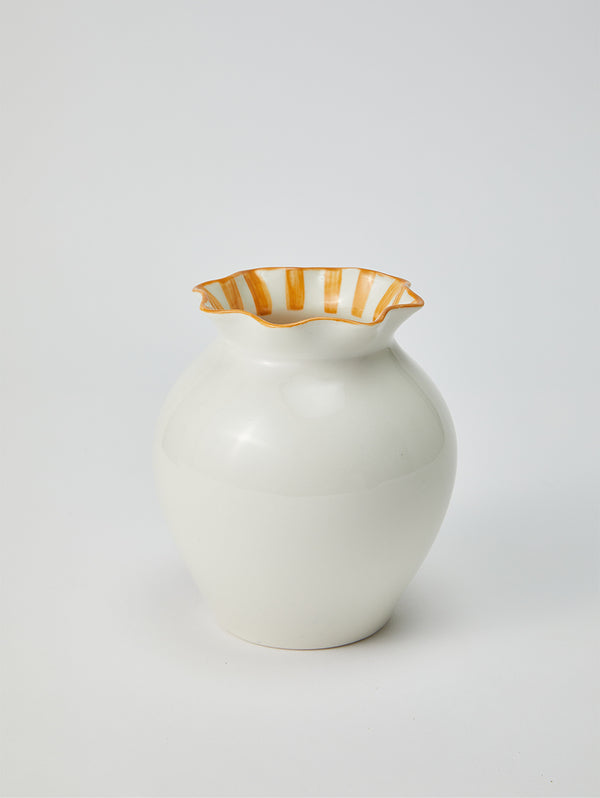 BLOSSOM SQUAT MUSTARD VASE