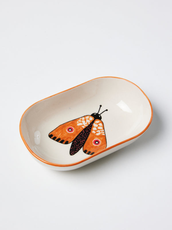 MOTH PARTY DISH ORANGE