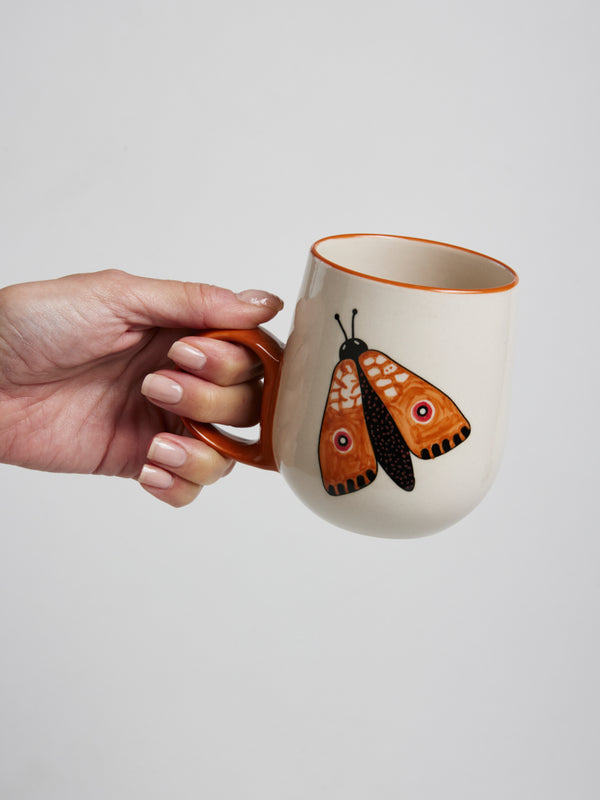 MOTH PARTY MUG ORANGE