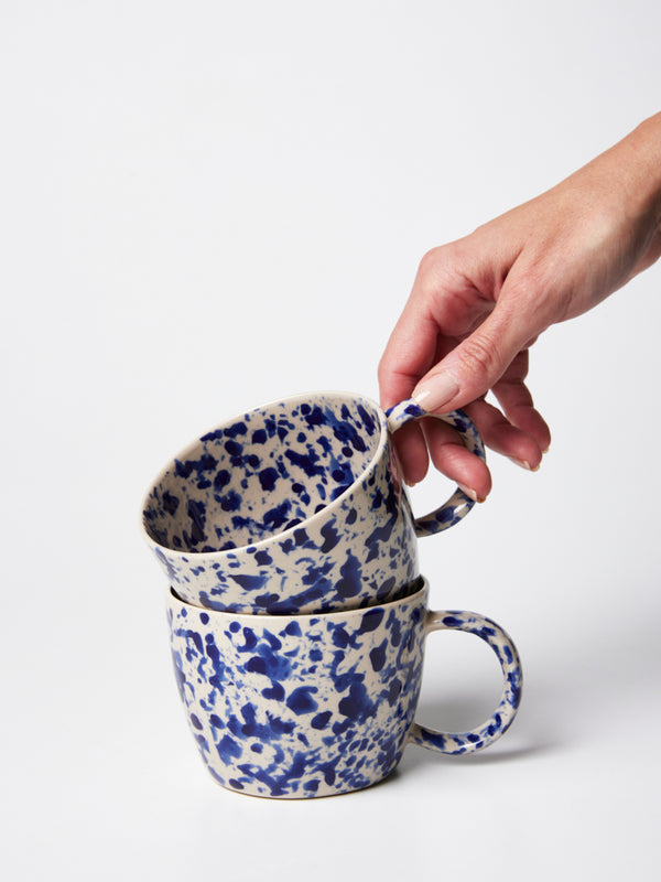 SPLATTER CHINO MUG BLUE