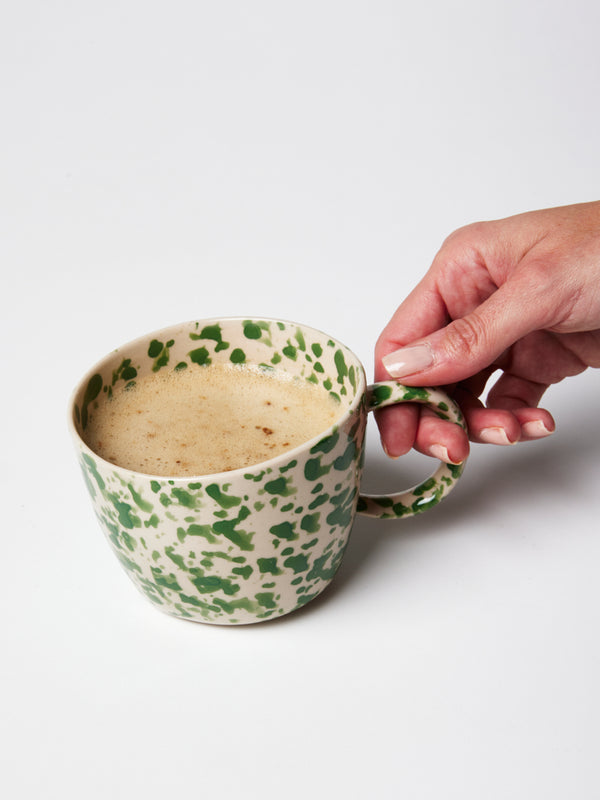 SPLATTER CHINO MUG GREEN