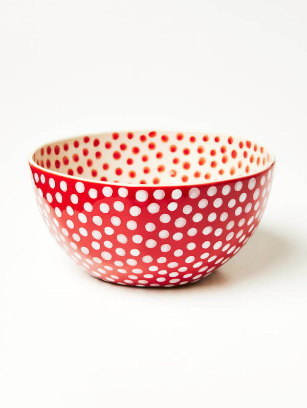 CHINO BOWL RED DOT