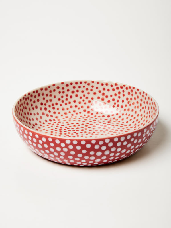 CHINO DIP BOWL RED SPOT