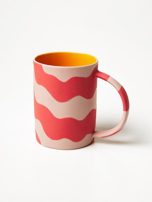 HAPPY MUG PINK WAVE