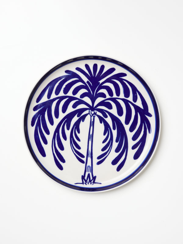 Blue Beautiful outlet Palm Tree Dinnerware